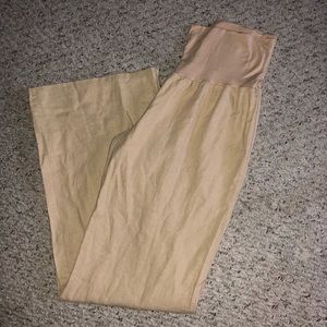 Tan Linen Pants